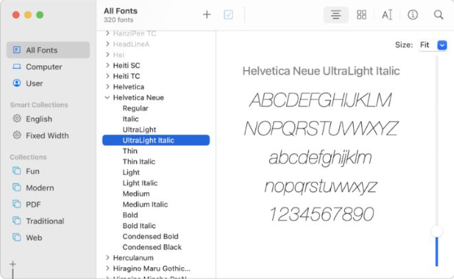 font manager apps for Mac