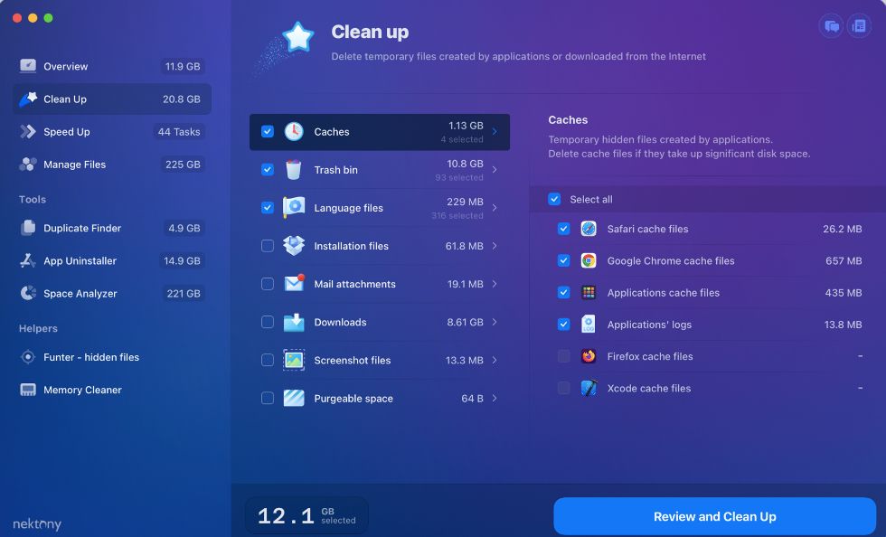 Maccleaner pro - speed up